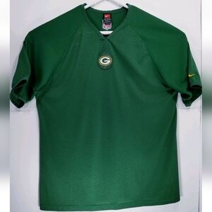Nike Green Bay Packers Mens Size XL Mesh Jersey Shirt Green